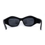 Runway Trend Exaggerated 90s Plastic Wrap Sport Plastic Sunglasses