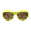 Runway Trend Exaggerated 90s Plastic Wrap Sport Plastic Sunglasses