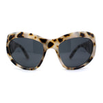 Exaggerated Oversized 90s Plastic Wrap Sport Plastic Sunglasses