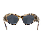 Exaggerated Oversized 90s Plastic Wrap Sport Plastic Sunglasses