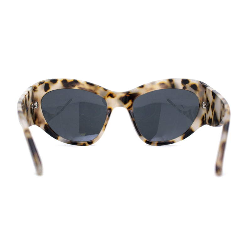 Exaggerated Oversized 90s Plastic Wrap Sport Plastic Sunglasses