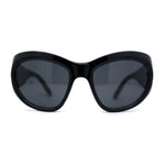 Exaggerated Oversized 90s Plastic Wrap Sport Plastic Sunglasses