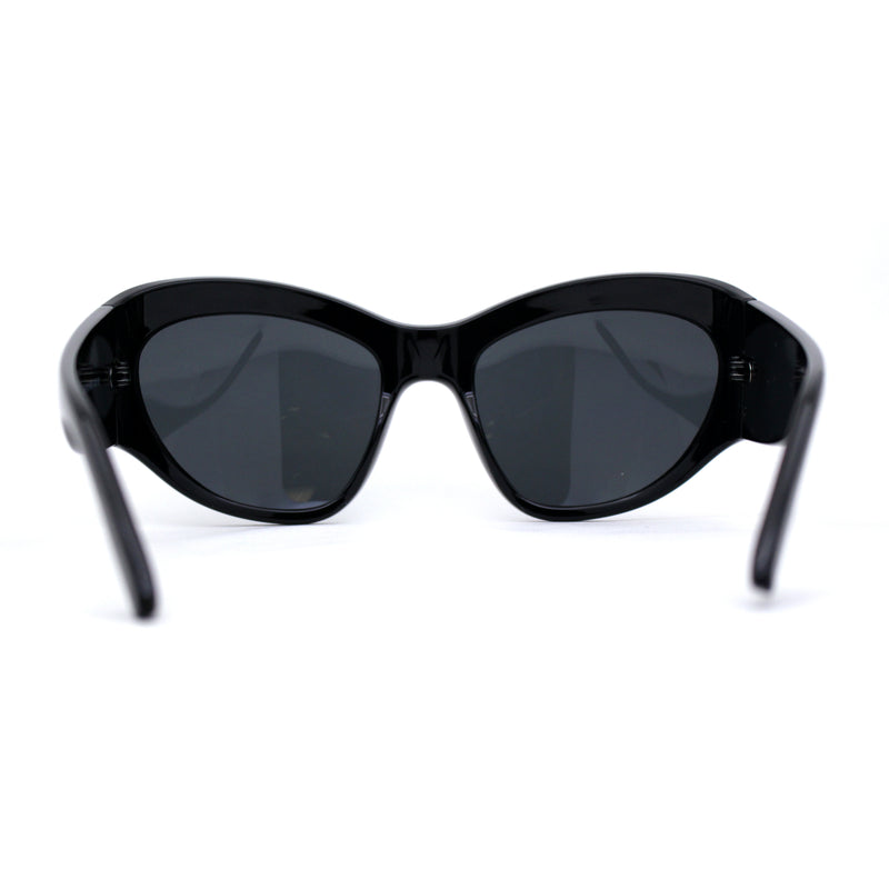 Exaggerated Oversized 90s Plastic Wrap Sport Plastic Sunglasses