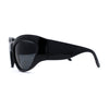Exaggerated Oversized 90s Plastic Wrap Sport Plastic Sunglasses