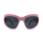 Exaggerated Oversized 90s Plastic Wrap Sport Plastic Sunglasses