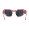 Exaggerated Oversized 90s Plastic Wrap Sport Plastic Sunglasses