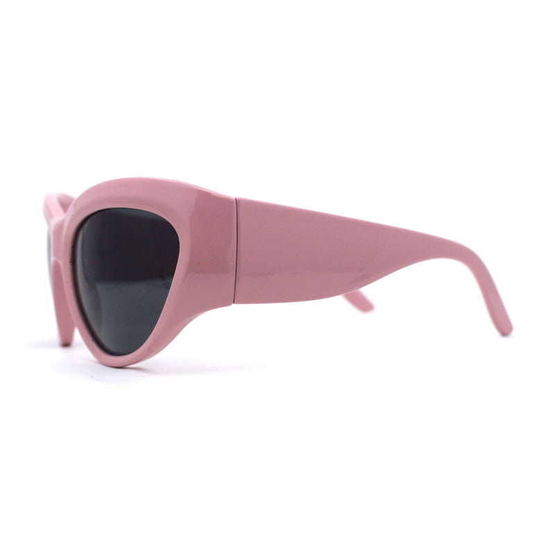 Exaggerated Oversized 90s Plastic Wrap Sport Plastic Sunglasses