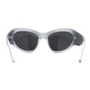 Exaggerated Oversized 90s Plastic Wrap Sport Plastic Sunglasses