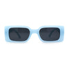 Hot Rod Flame Arm Mod Rectangle Plastic Sunglasses