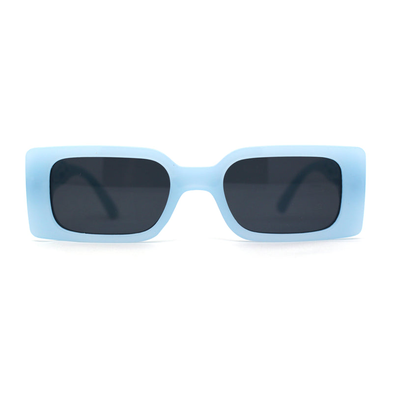 Hot Rod Flame Arm Mod Rectangle Plastic Sunglasses