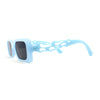 Hot Rod Flame Arm Mod Rectangle Plastic Sunglasses