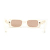 Hot Rod Flame Arm Mod Rectangle Plastic Sunglasses