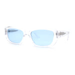 Womens Mod Classic Retro Rectangular Trendy Fashion Sunglasses