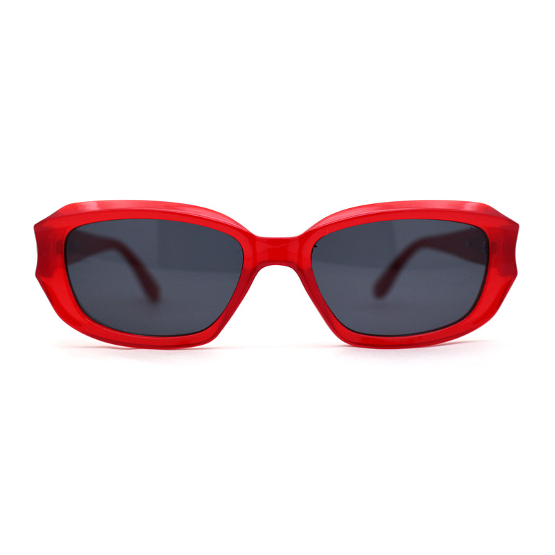 Womens Mod Classic Retro Rectangular Trendy Fashion Sunglasses