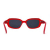 Womens Mod Classic Retro Rectangular Trendy Fashion Sunglasses