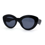 Womens Thick Plastic Mod Fashion Large Cat Eye Sunglasses