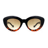 Womens Thick Plastic Mod Fashion Large Cat Eye Sunglasses