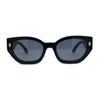 Womens Mod Square Rectangular Cat Eye Sunglasses