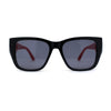 Womens Luxury Fashion Oversize Thick Temple Horn Rim Diva Sunglasses