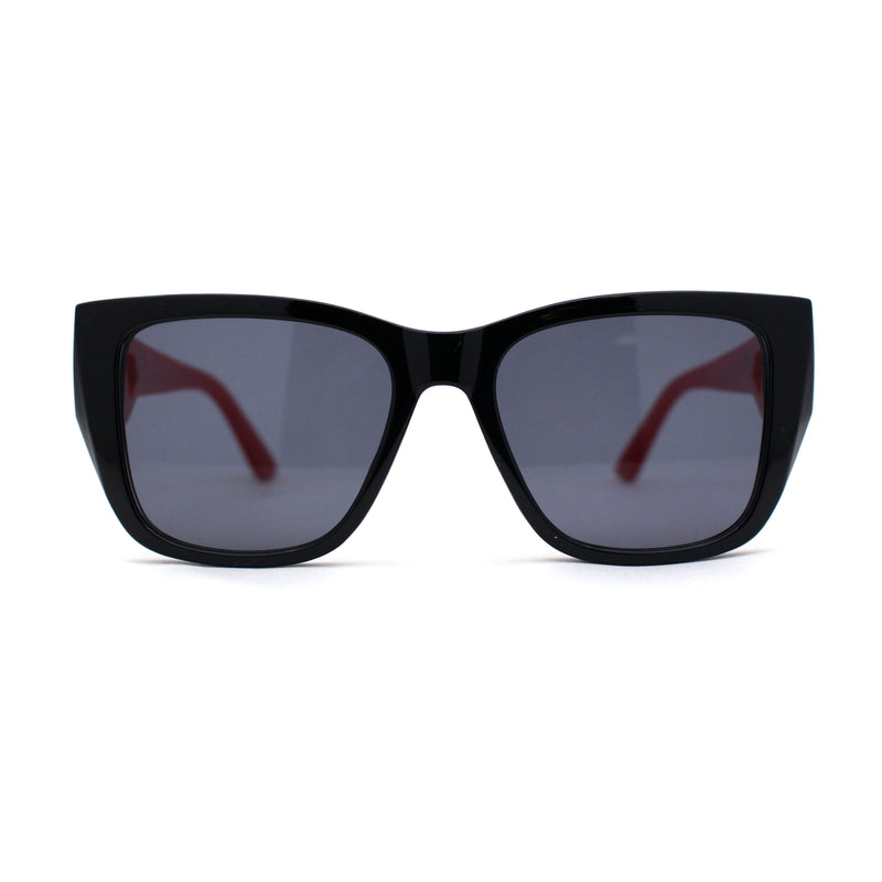 Womens Luxury Fashion Oversize Thick Temple Horn Rim Diva Sunglasses