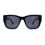 Womens Luxury Fashion Oversize Thick Temple Horn Rim Diva Sunglasses