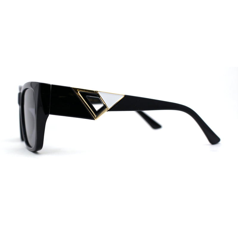 Womens Luxury Fashion Oversize Thick Temple Horn Rim Diva Sunglasses