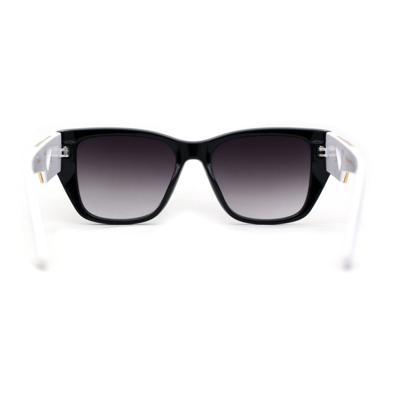 Womens Luxury Fashion Oversize Thick Temple Horn Rim Diva Sunglasses