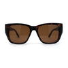 Womens Luxury Fashion Oversize Thick Temple Horn Rim Diva Sunglasses