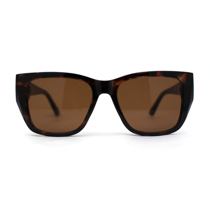 Womens Luxury Fashion Oversize Thick Temple Horn Rim Diva Sunglasses