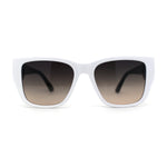 Womens Luxury Fashion Oversize Thick Temple Horn Rim Diva Sunglasses
