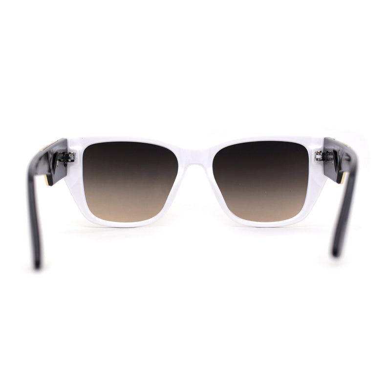Womens Luxury Fashion Oversize Thick Temple Horn Rim Diva Sunglasses