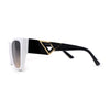 Womens Luxury Fashion Oversize Thick Temple Horn Rim Diva Sunglasses