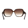 Womens Glitter Side Trim Oversize Luxe Butterfly Plastic Sunglasses