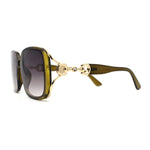 Womens Rhinestone Jewel Buckle Hinge Designer Butterfly Sunglasses