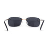 Womens Rimless Narrow Rectangle 90s Retro Sunglasses