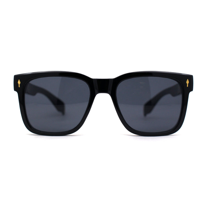 Hipster Retro Vintage Style Fashion Rectangle Horn Rim Sunglasses