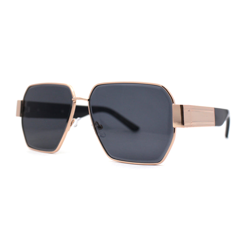 Womens Metal Rim Oversize Mafia Mob Fashion Sunglasses