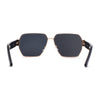 Womens Metal Rim Oversize Mafia Mob Fashion Sunglasses