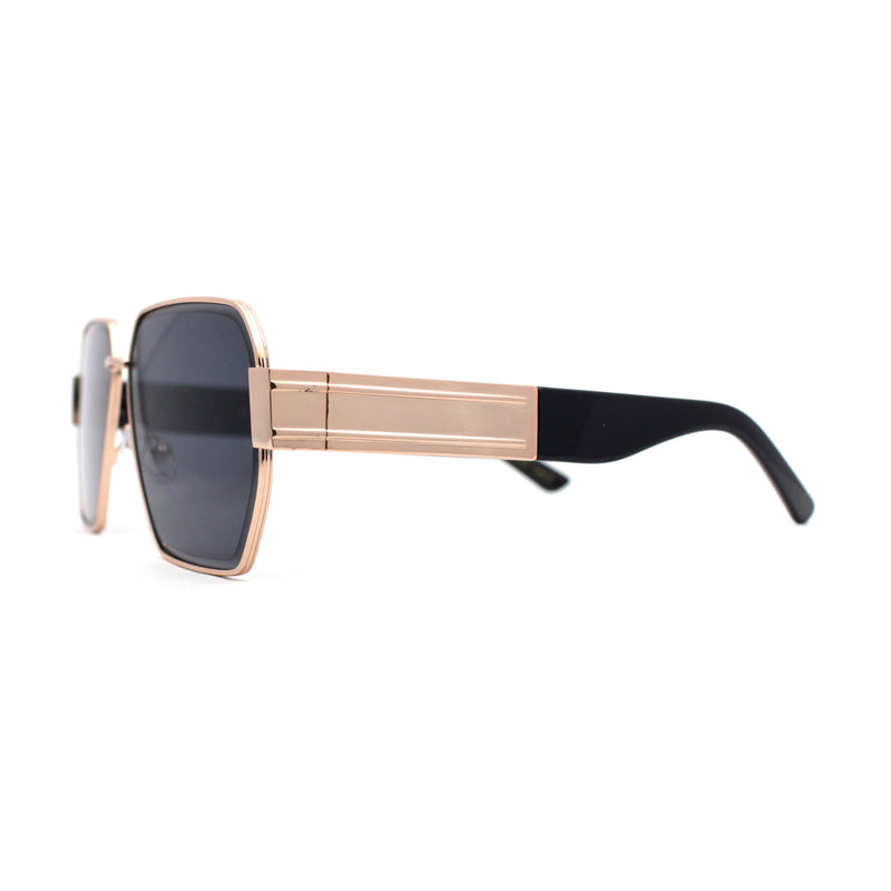 Womens Metal Rim Oversize Mafia Mob Fashion Sunglasses