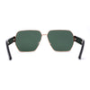 Womens Metal Rim Oversize Mafia Mob Fashion Sunglasses