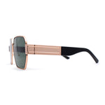 Womens Metal Rim Oversize Mafia Mob Fashion Sunglasses