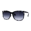 Womens Minimal Simple Horn Rim Marble Pattern Plastic Sunglasses