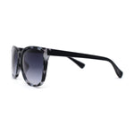 Womens Minimal Simple Horn Rim Marble Pattern Plastic Sunglasses