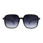Womens Classy Thin Plastic Large Rectangle Simple Fashion Sunglasses
