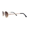 Oval Round Hipster Retro Metal Rim Luxury Pimp Sunglasses