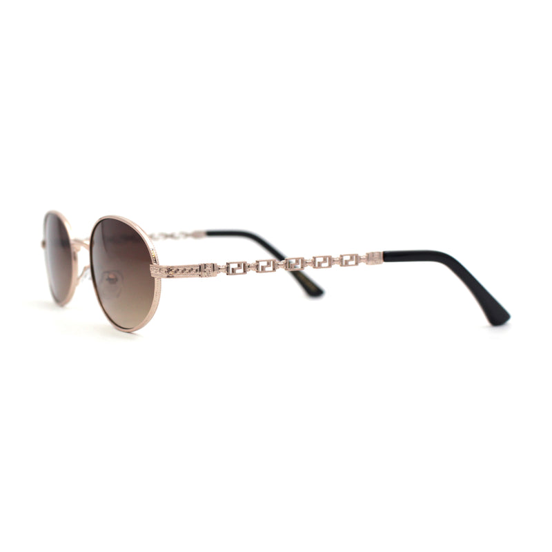 Oval Round Hipster Retro Metal Rim Luxury Pimp Sunglasses