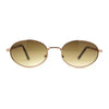 Oval Round Hipster Retro Metal Rim Luxury Pimp Sunglasses