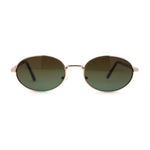 Oval Round Hipster Retro Metal Rim Luxury Pimp Sunglasses