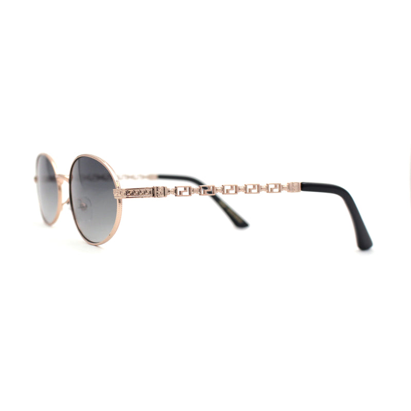 Oval Round Hipster Retro Metal Rim Luxury Pimp Sunglasses