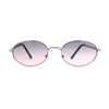 Oval Round Hipster Retro Metal Rim Luxury Pimp Sunglasses